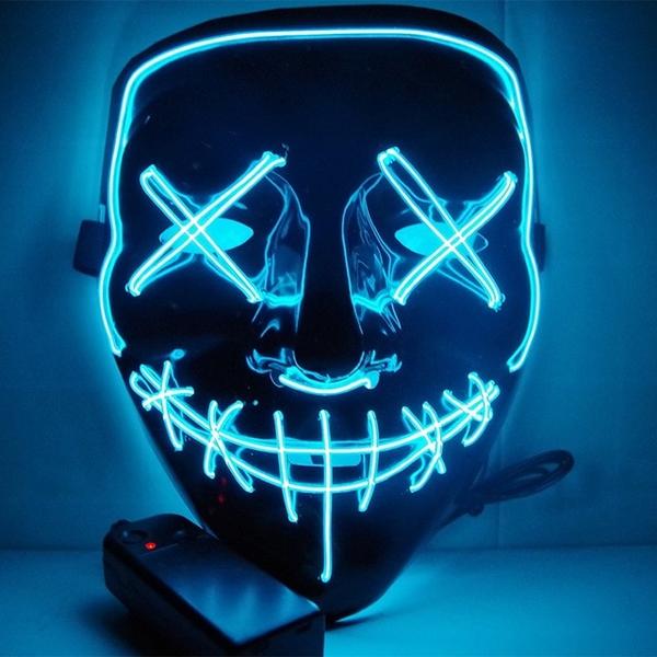 Led Purge Mask Halloween Mask LED Light Up Party Masks The Purge Election Year Great Funny Masks for Festival Cosplay Costume Supplies Glow In Dark By Sooknewlook 09