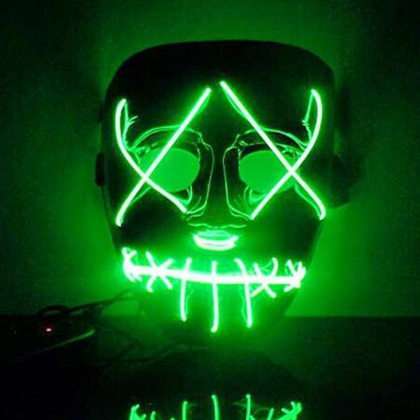 Led Purge Mask Halloween Mask LED Light Up Party Masks The Purge Election Year Great Funny Masks for Festival Cosplay Costume Supplies Glow In Dark By Sooknewlook 02
