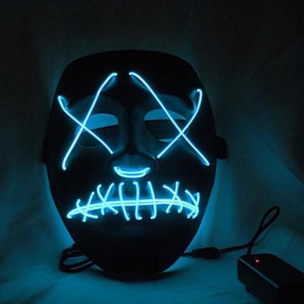 Led Purge Mask Halloween Mask LED Light Up Party Masks The Purge Election Year Great Funny Masks for Festival Cosplay Costume Supplies Glow In Dark By Sooknewlook 03