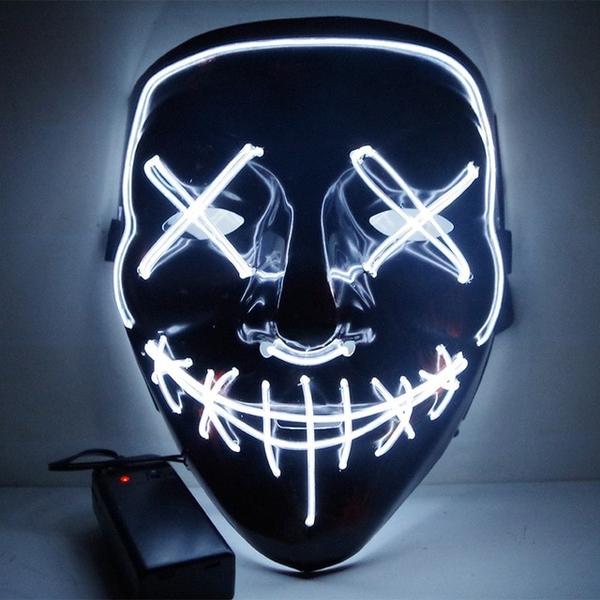 Led Purge Mask Halloween Mask LED Light Up Party Masks The Purge Election Year Great Funny Masks for Festival Cosplay Costume Supplies Glow In Dark By Sooknewlook 14