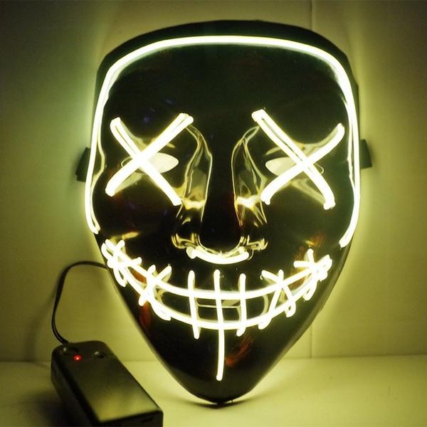 Led Purge Mask Halloween Mask LED Light Up Party Masks The Purge Election Year Great Funny Masks for Festival Cosplay Costume Supplies Glow In Dark By Sooknewlook 15